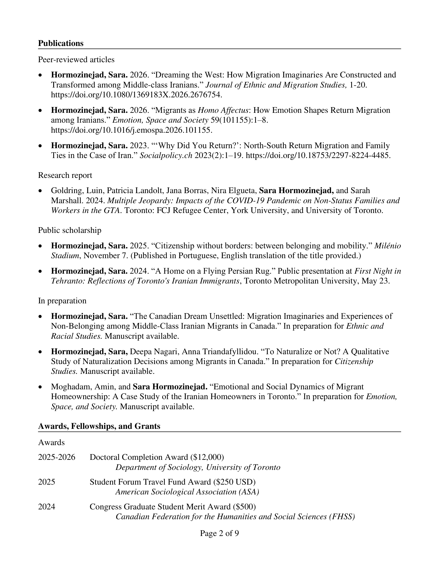 CV page 2
